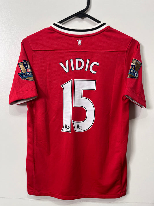 Authentic Manchester United 2011/12 Home - Nemanja Vidic #15 (Boys)