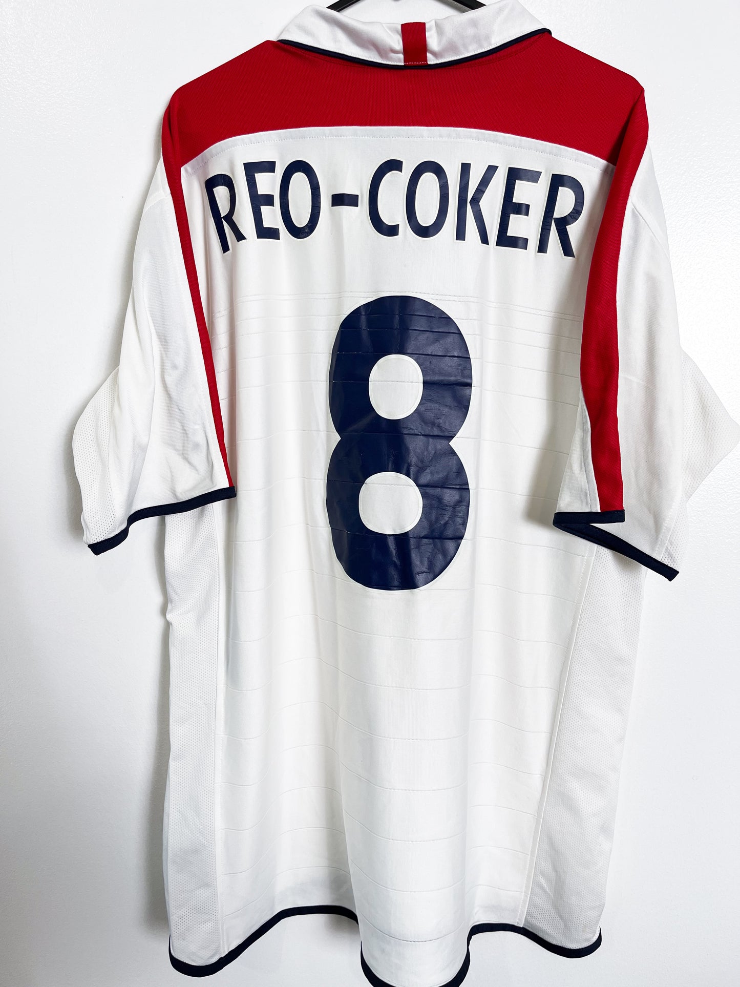 Authentic England 2004 Home - Nigel Reo Coker Size XL (Match worn U-21 vs Holland)