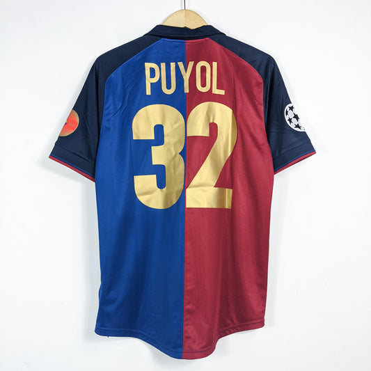 Authentic Barcelona 1999/00 Centenary Home - Carles Puyol #32 Size M