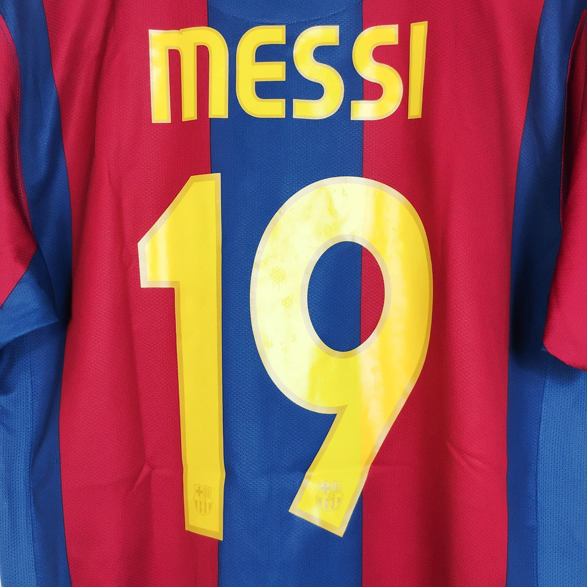 Original Barcelona 2007/08 Home - Messi #19 Size L