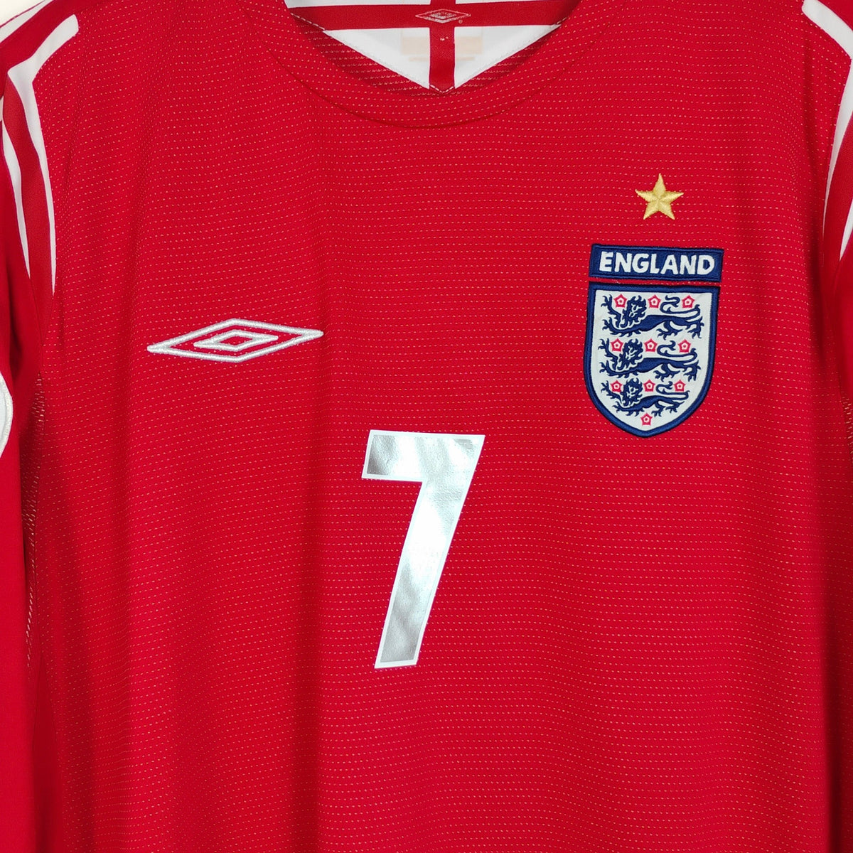 Original England 2004/06 Away - Beckham #7 Size L (Long Sleeve)