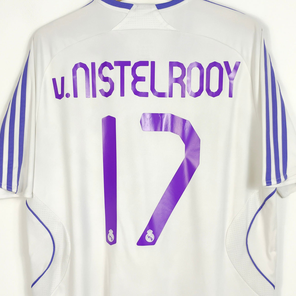 Original Real Madrid 2007/08 Home - Nistelrooy #17 Size L (Player Issue)