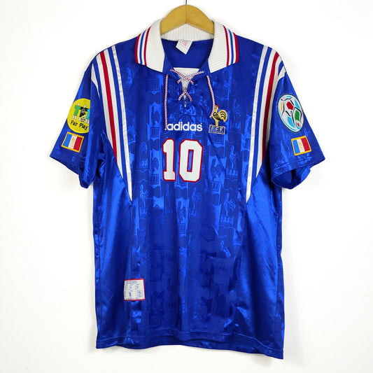 Original France 1996 Home - Zidane #10 Size L