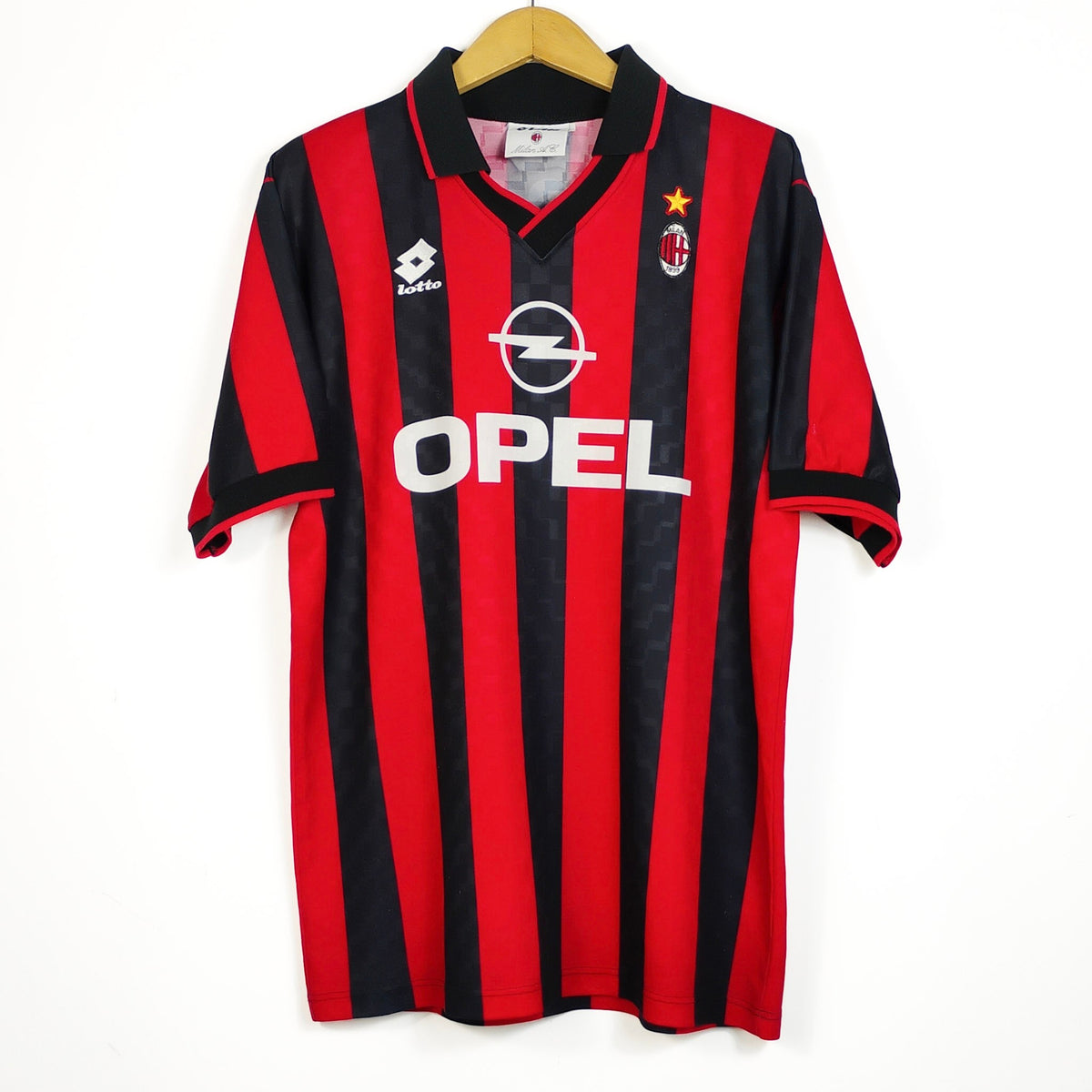 Original AC Milan 1995/96 Home - Baggio #18 Size L