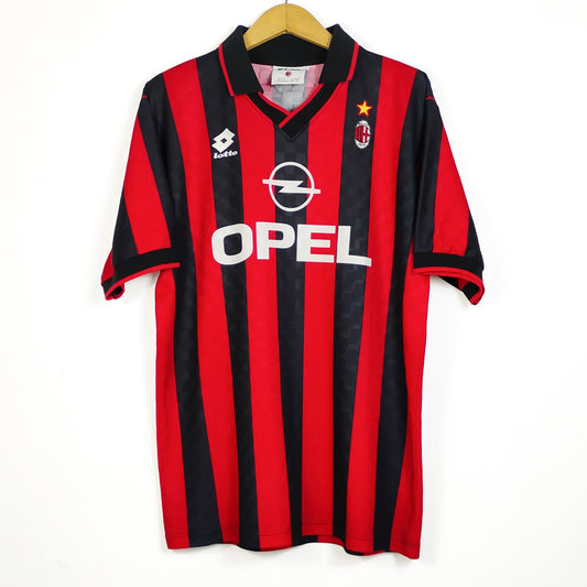 Original AC Milan 1995/96 Home - Baggio #18 Size L