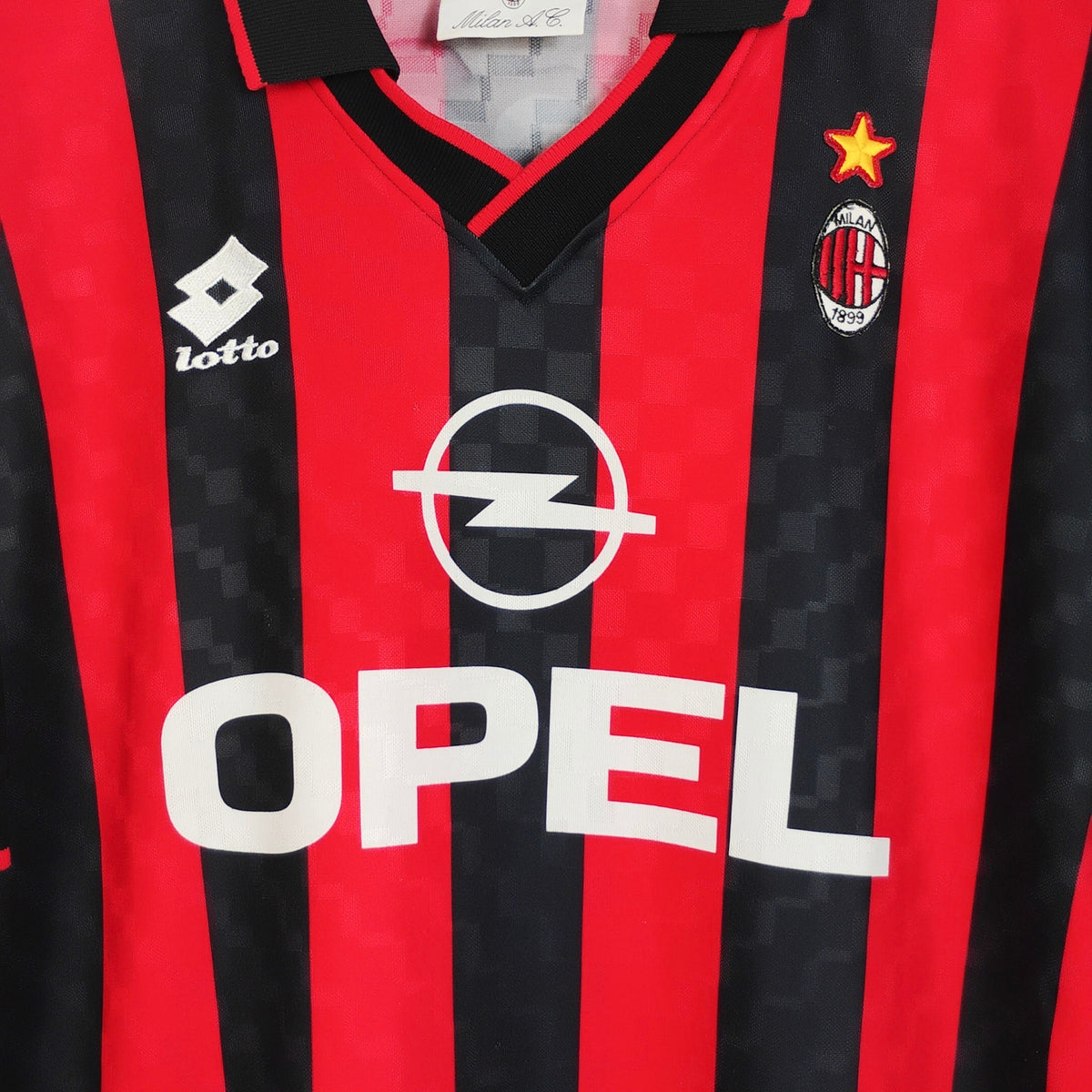 Original AC Milan 1995/96 Home - Baggio #18 Size L