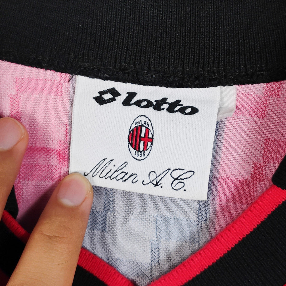 Original AC Milan 1995/96 Home - Baggio #18 Size L