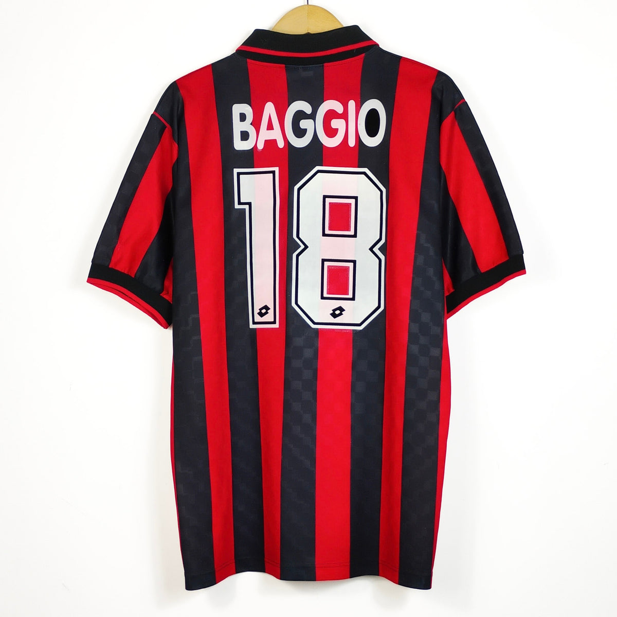 Original AC Milan 1995/96 Home - Baggio #18 Size L