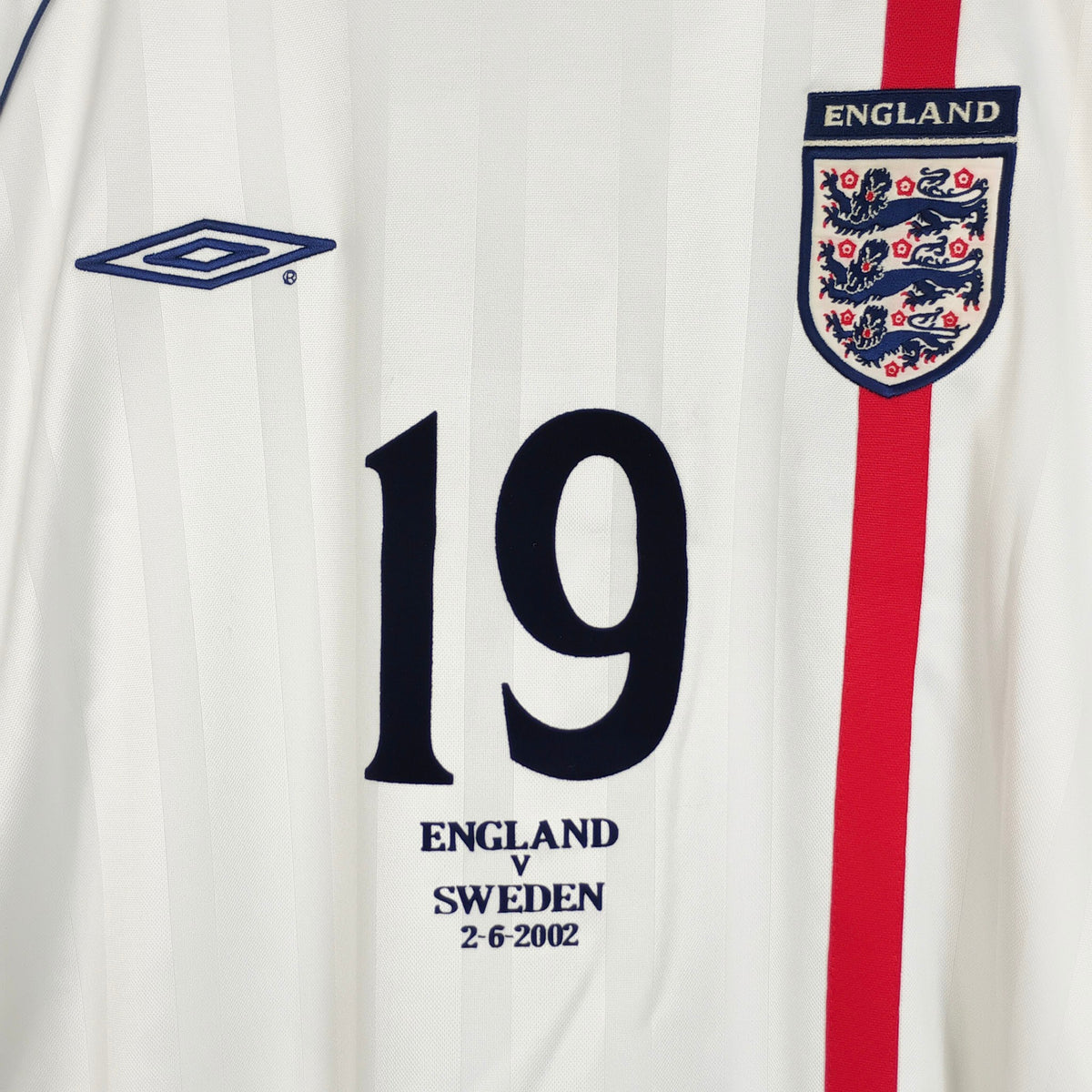 Original England 2001/02 Home - Joe Cole #19 Size L