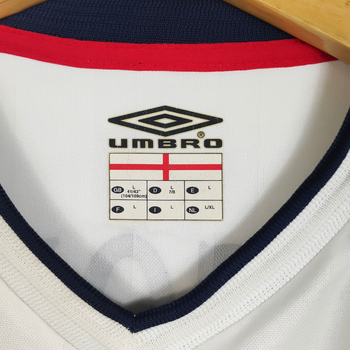 Original England 2001/02 Home - Joe Cole #19 Size L
