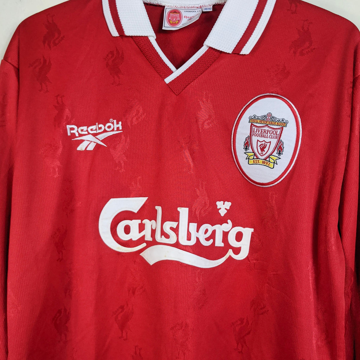 Original Liverpool 1996/98 Home - Owen #18 Size fit L (Long Sleeve)
