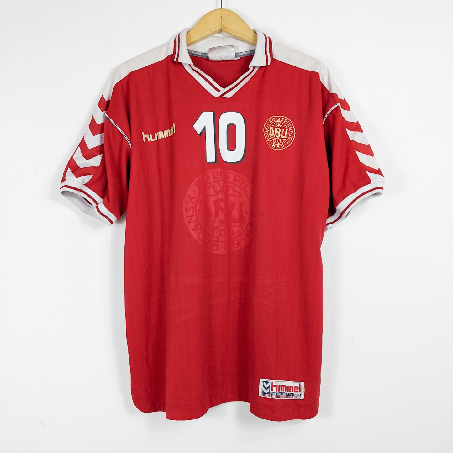 Authentic Denmark 1998 Home - Michael Laudrup #10 Size XL