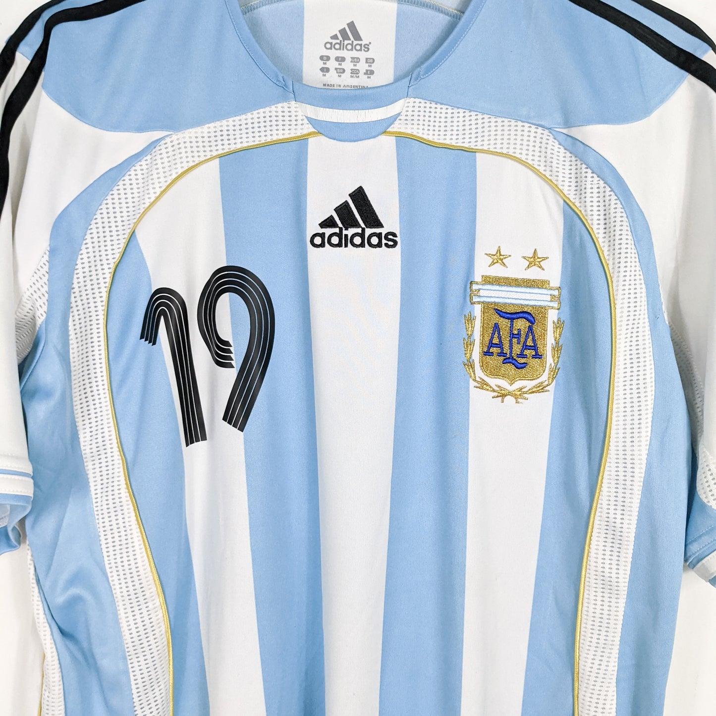 Authentic Argentina 2006/07 Home - Lionel Messi #19 Size M