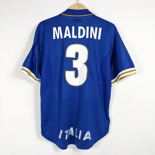 Authentic Italy 1996/97 Home - Maldini #3 Size L