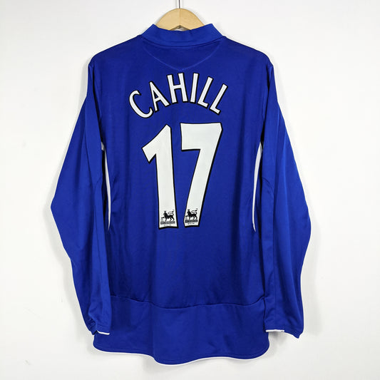 Authentic Everton 2013/14 Away - Tim Cahill #17 Size L (Longsleeve)