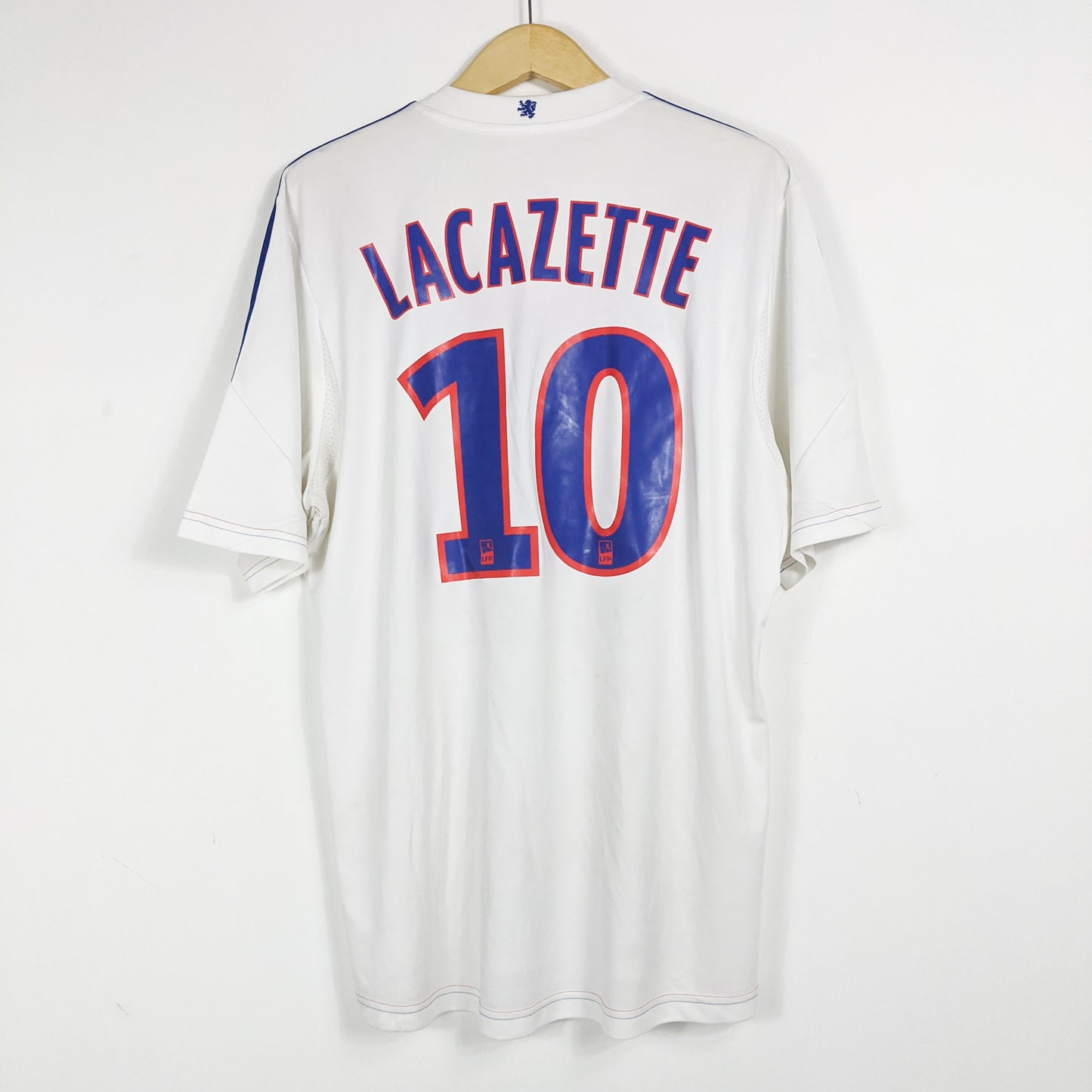 Authentic Lyon 2013/14 Home - Lacazette #10 Size XL