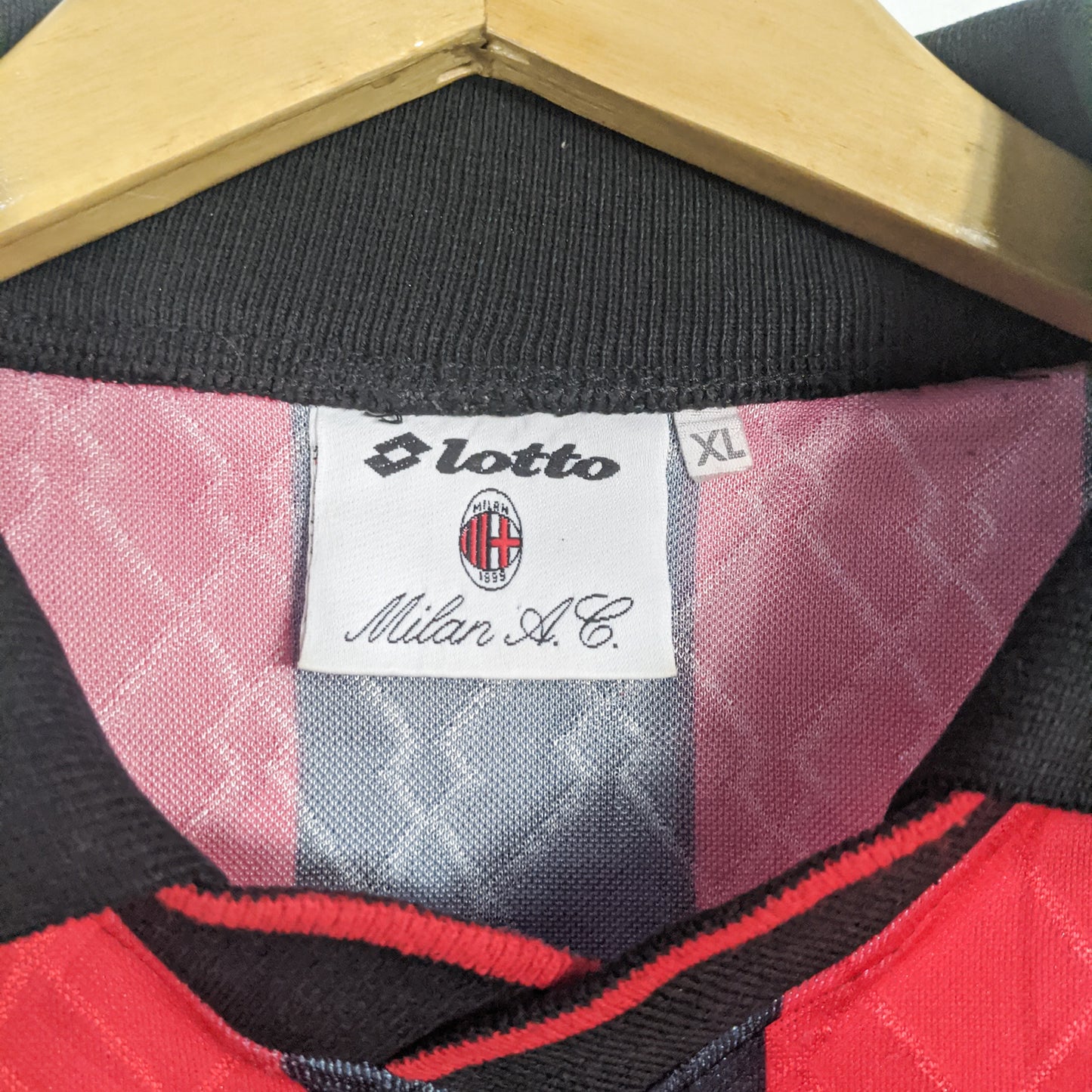 Authentic AC Milan 1995 Home - Maldini #3 Size XL (Longsleeve) (Player Issue)