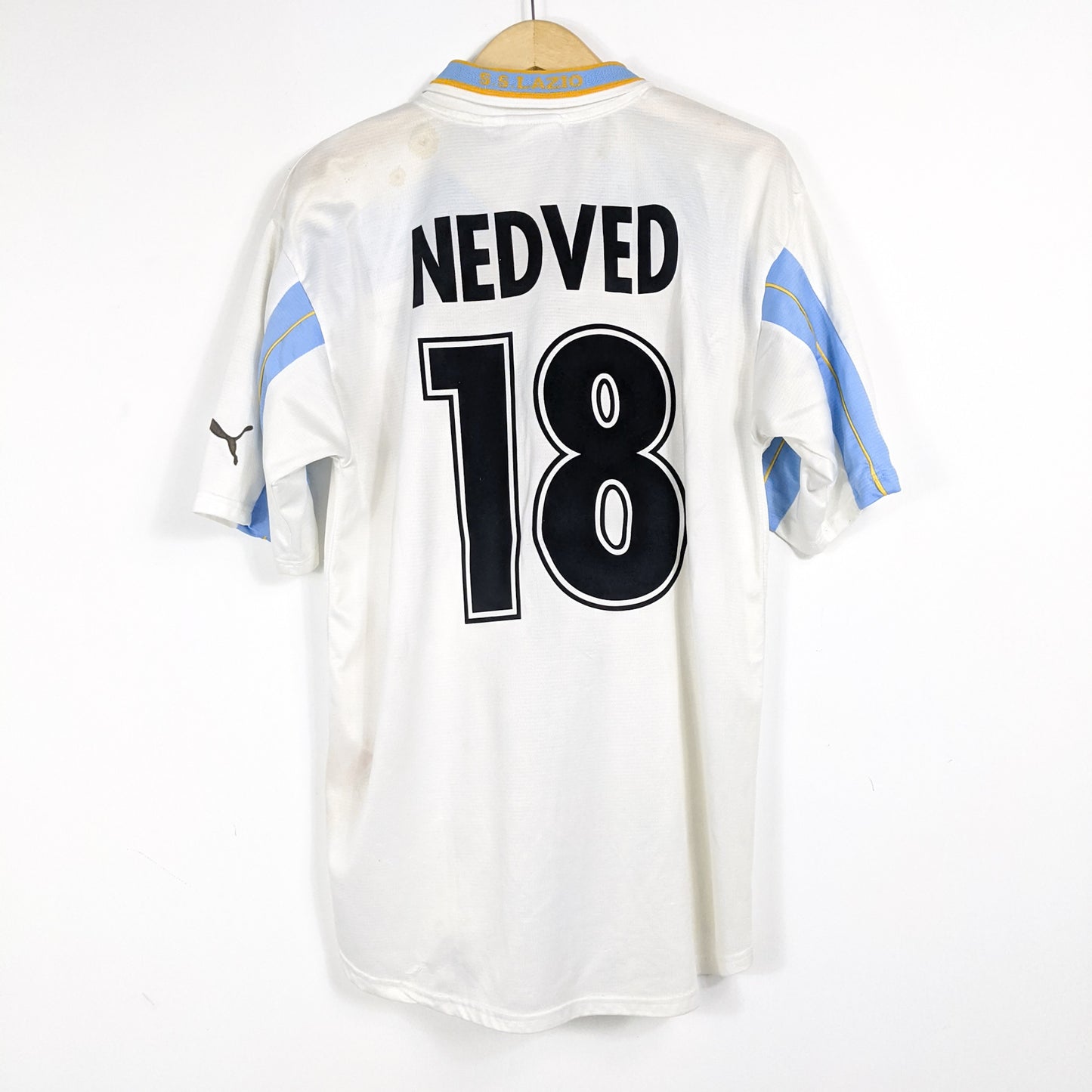 Authentic Lazio 1999/00 Away Centenary - Pavel Nedved #18 Size L