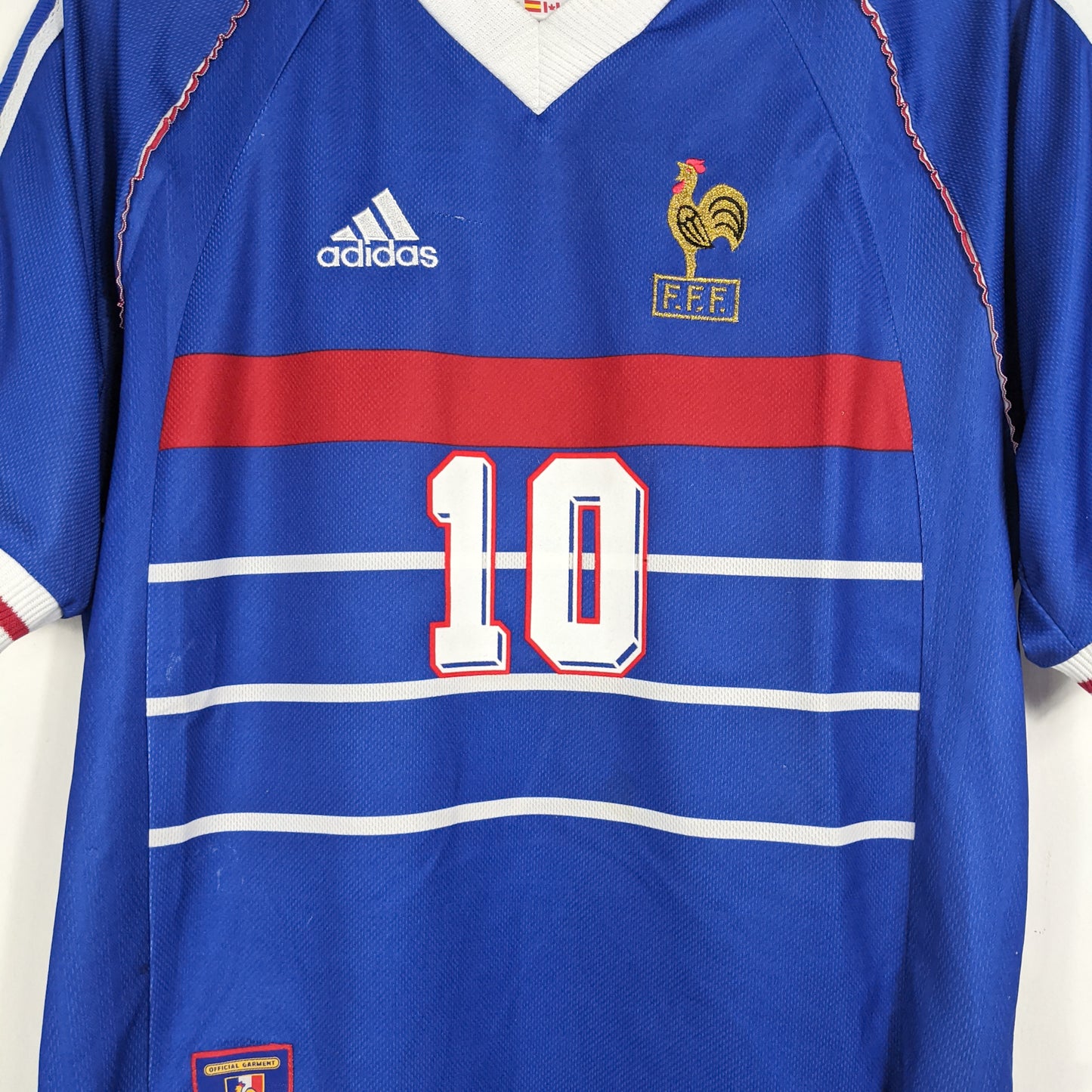 Authentic France 1998 Home - Zinedine Zidane #10 Size S