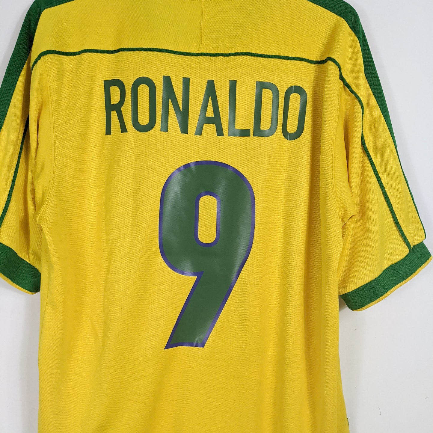 Authentic Brazil 1998 Home - Ronaldo Nazario #9 Size L