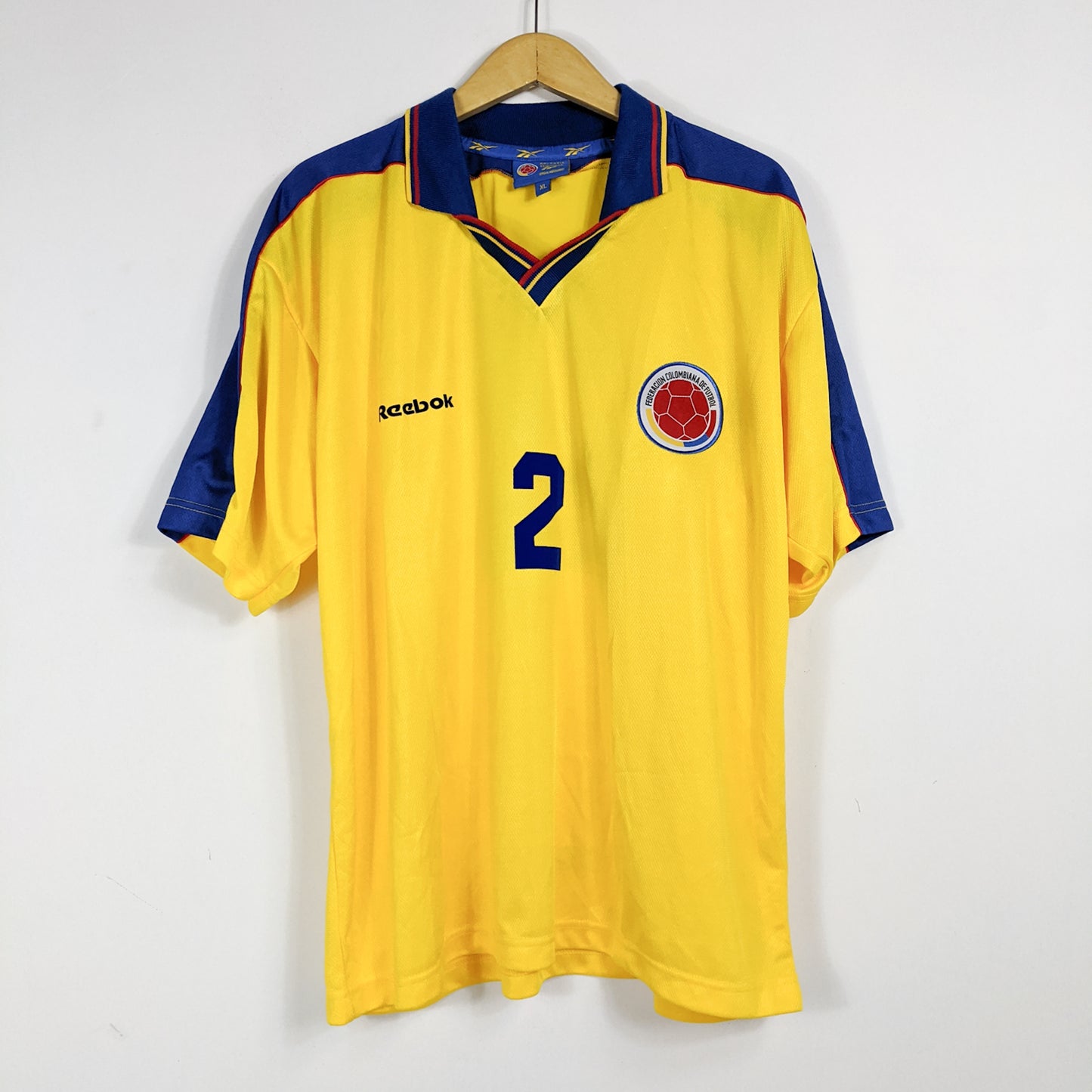 Authentic Colombia 1998 Home - Ivan Cordoba #2 Size XL