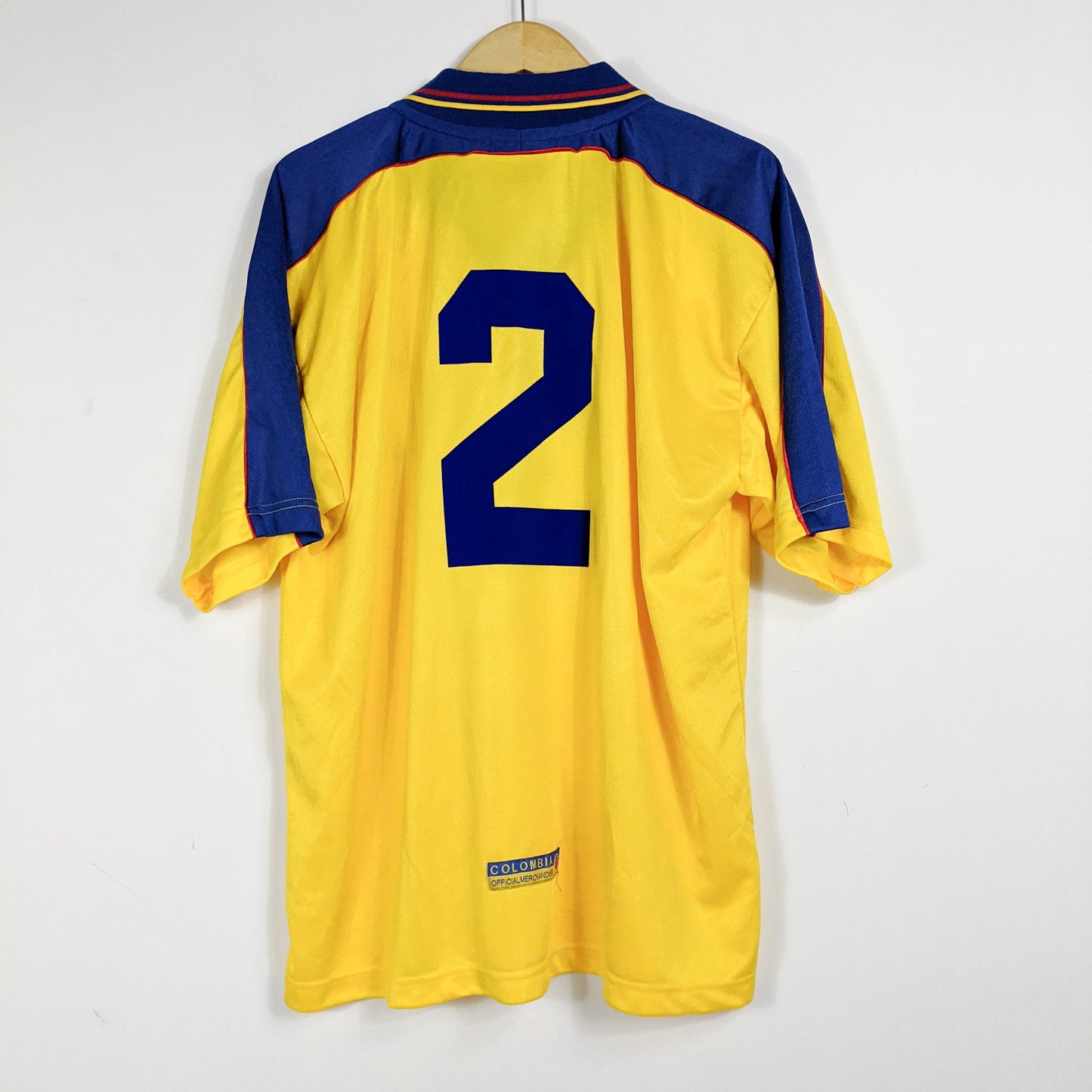 Authentic Colombia 1998 Home - Ivan Cordoba #2 Size XL