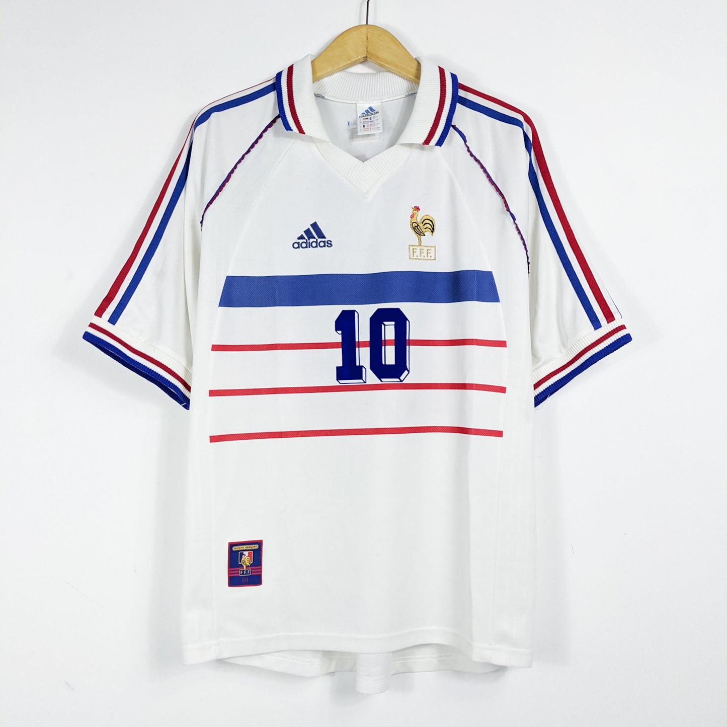 Authentic France 1998 Away - Zinedine Zidane #10 Size L