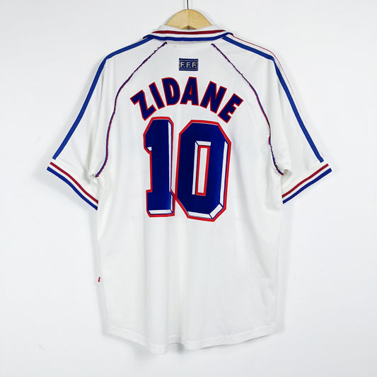 Authentic France 1998 Away - Zinedine Zidane #10 Size L