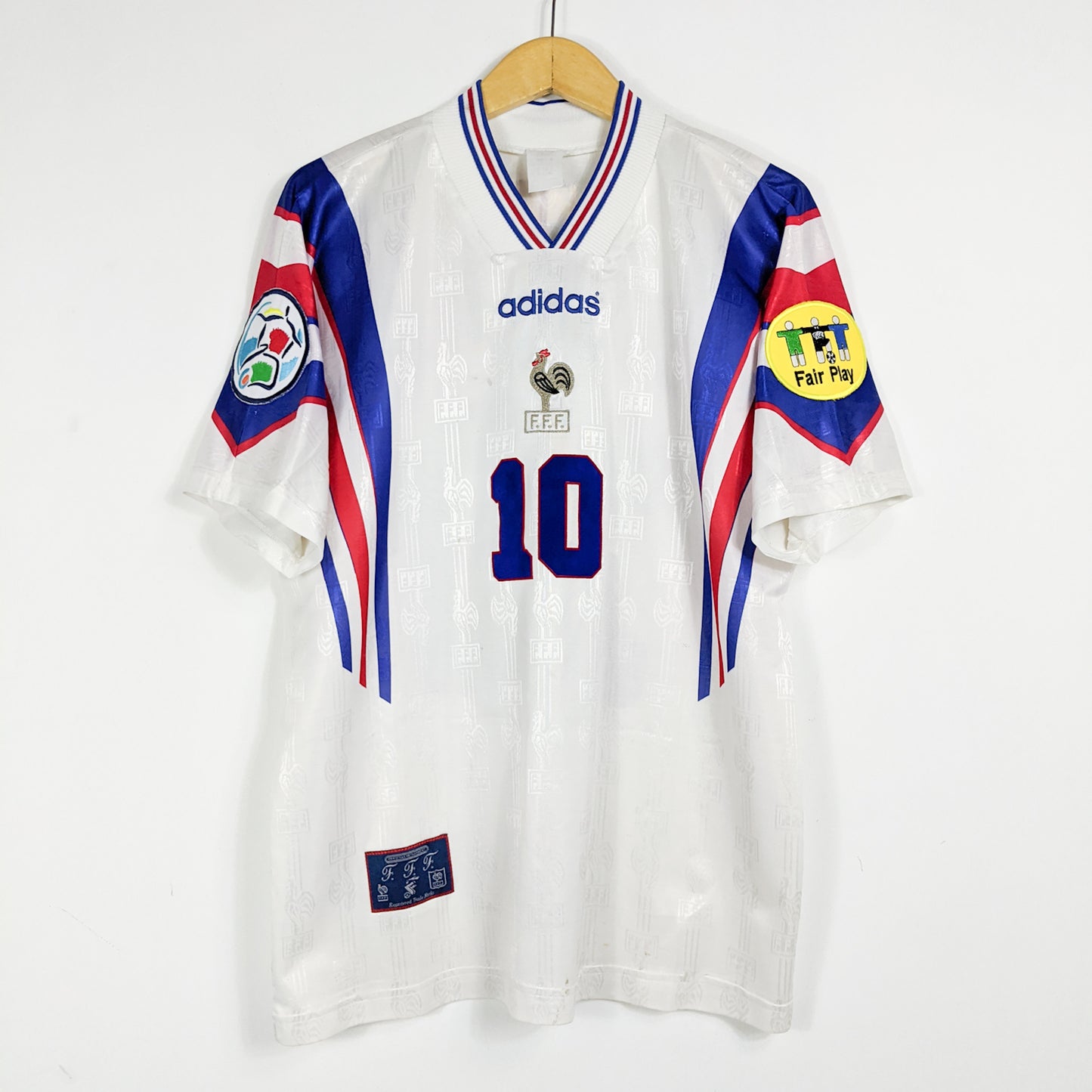 Authentic France 1996/98 Away - Zinedine Zidane #10 Size L