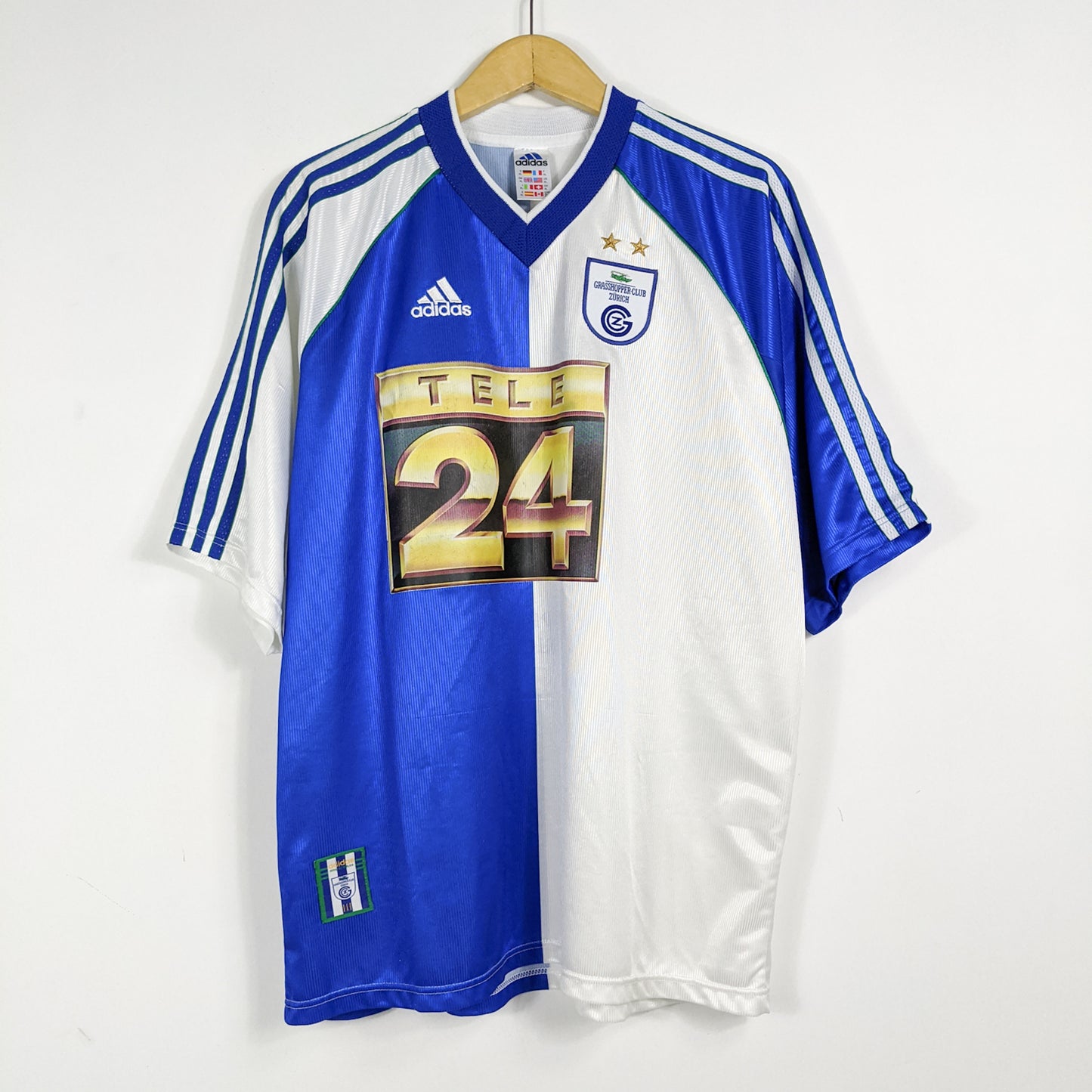 Authentic Grasshopper Zurich 1998/99 Home - Stéphane Chapuisat #24 Size XL