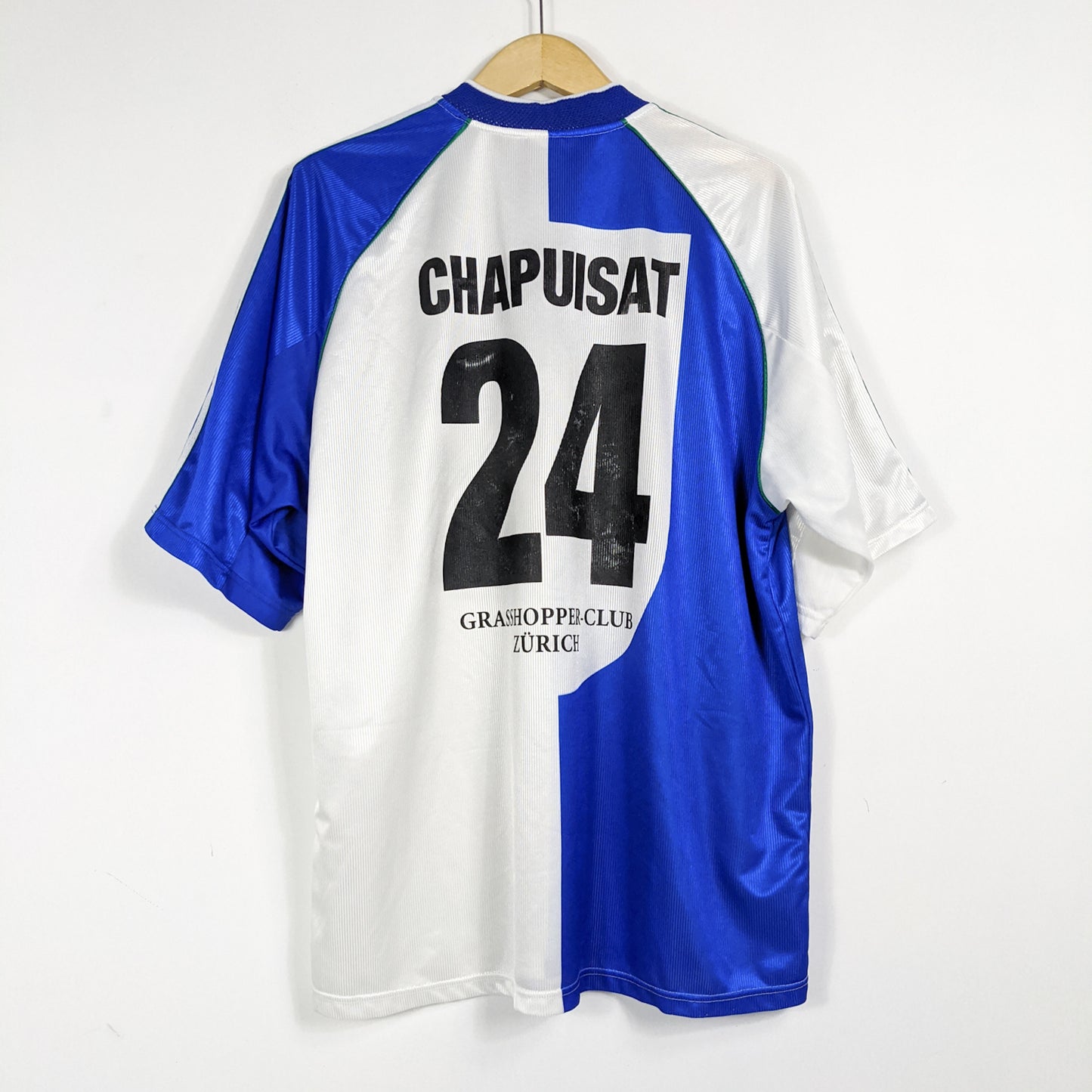 Authentic Grasshopper Zurich 1998/99 Home - Stéphane Chapuisat #24 Size XL