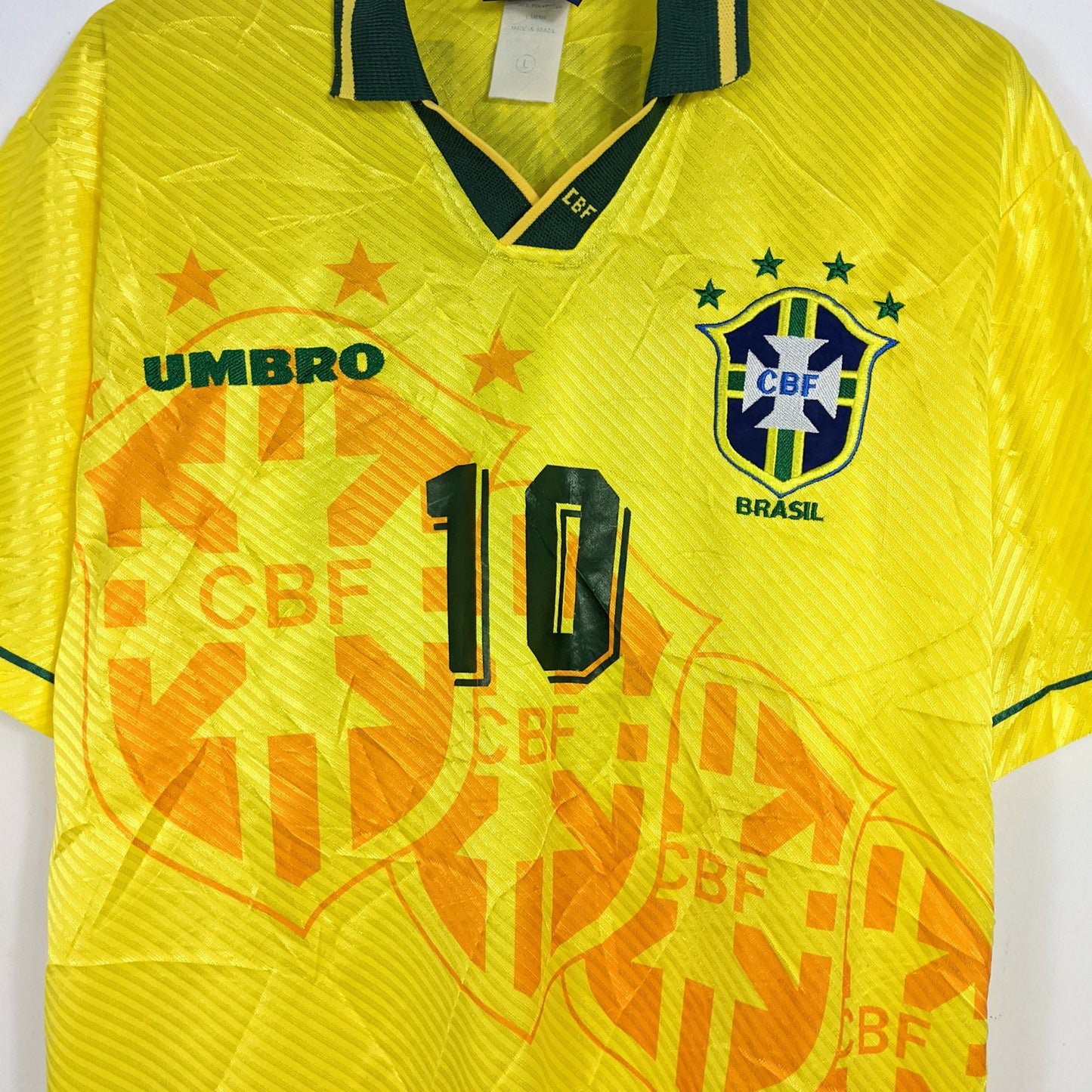 Authentic Brazil 1994/95 Home - Leonardo #10 Size L (Player Issue)