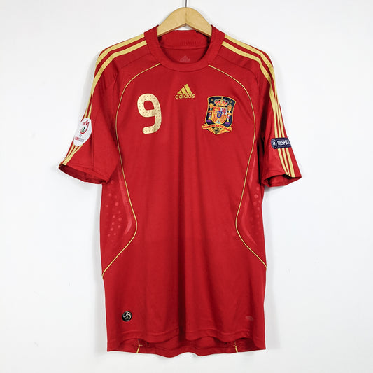 Authentic Spain 2008/10 Home - Fernando Torres #9 Size XL