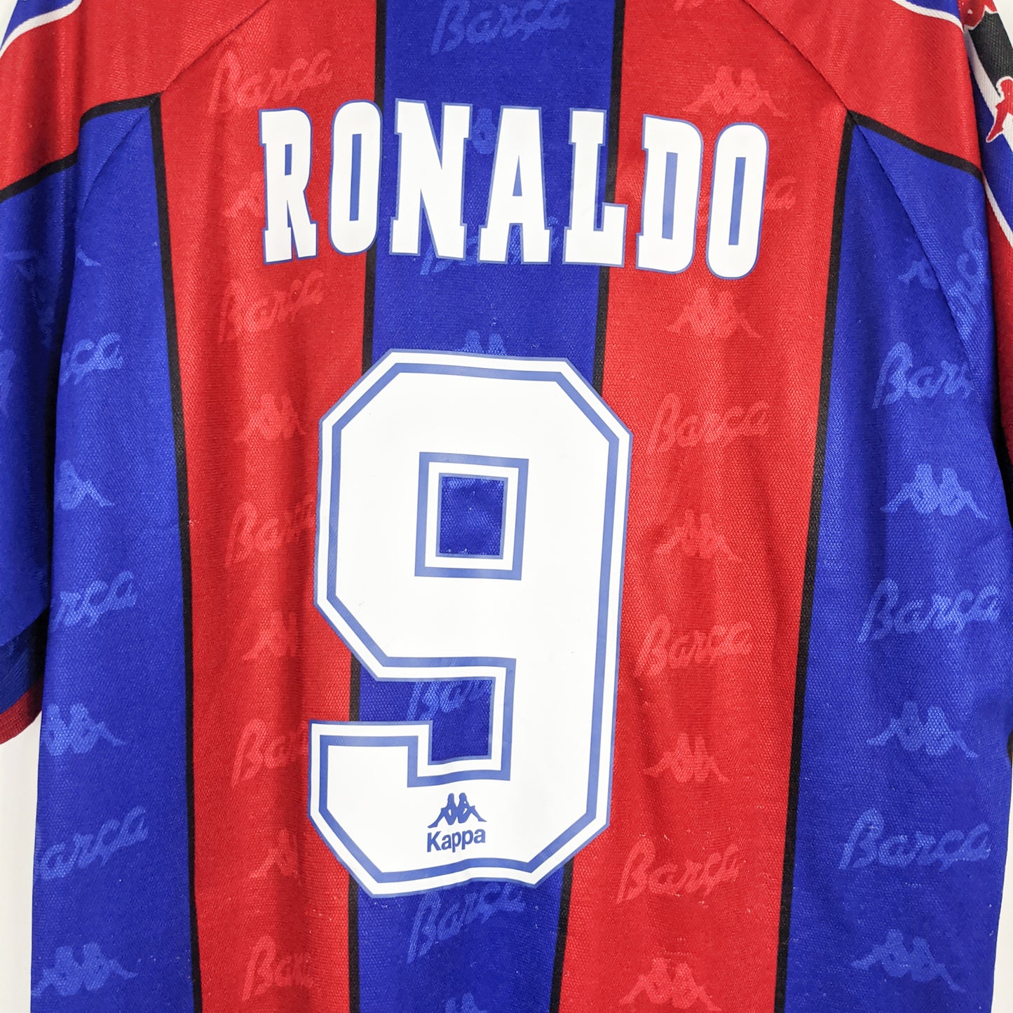 Authentic Barcelona 1995/96 Home - Ronaldo Nazario #9 Size XL