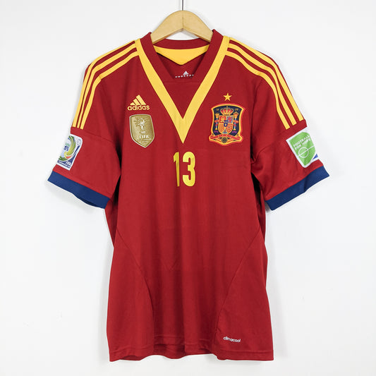 Authentic Spain 2012/13 Home - Juan Mata #13 Size L