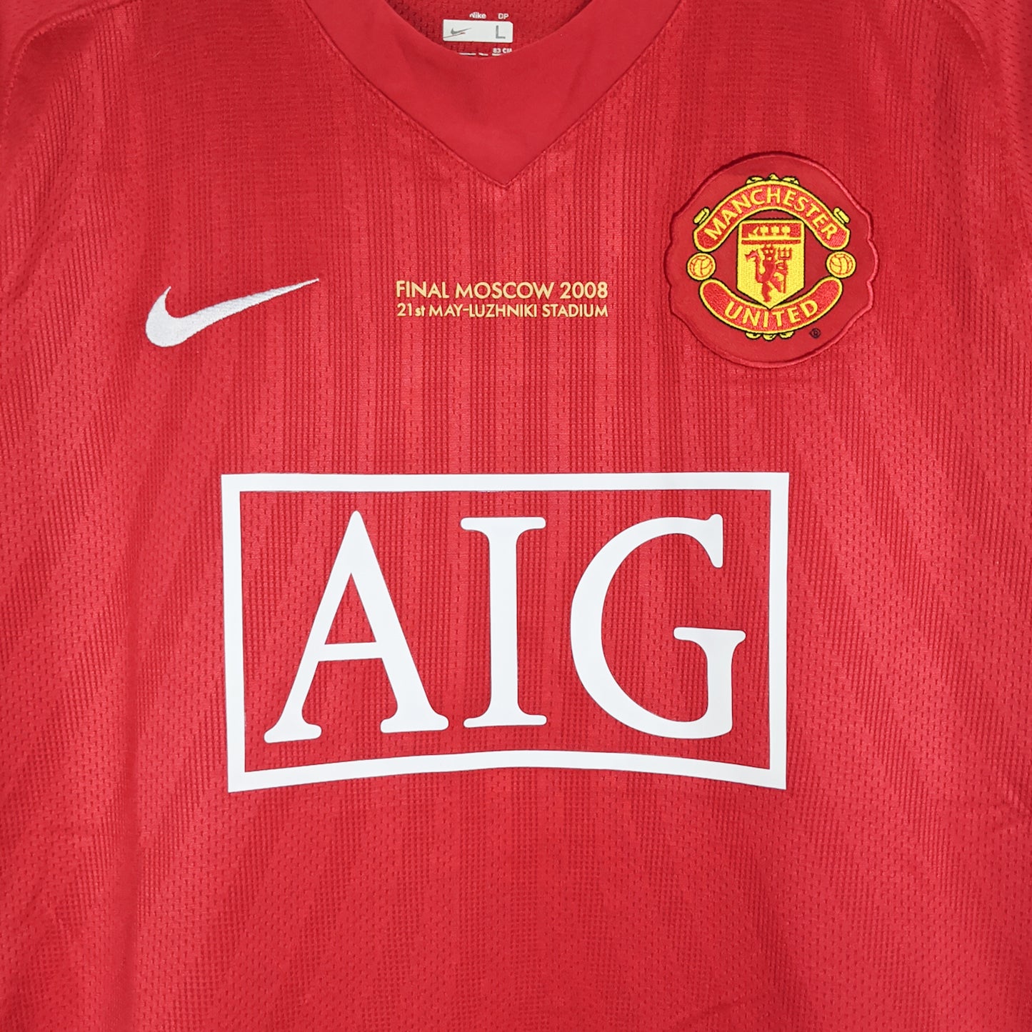 Authentic Manchester United 2007/08 Home - Cristiano Ronaldo #7 Size L (Mdt) (Ucl)