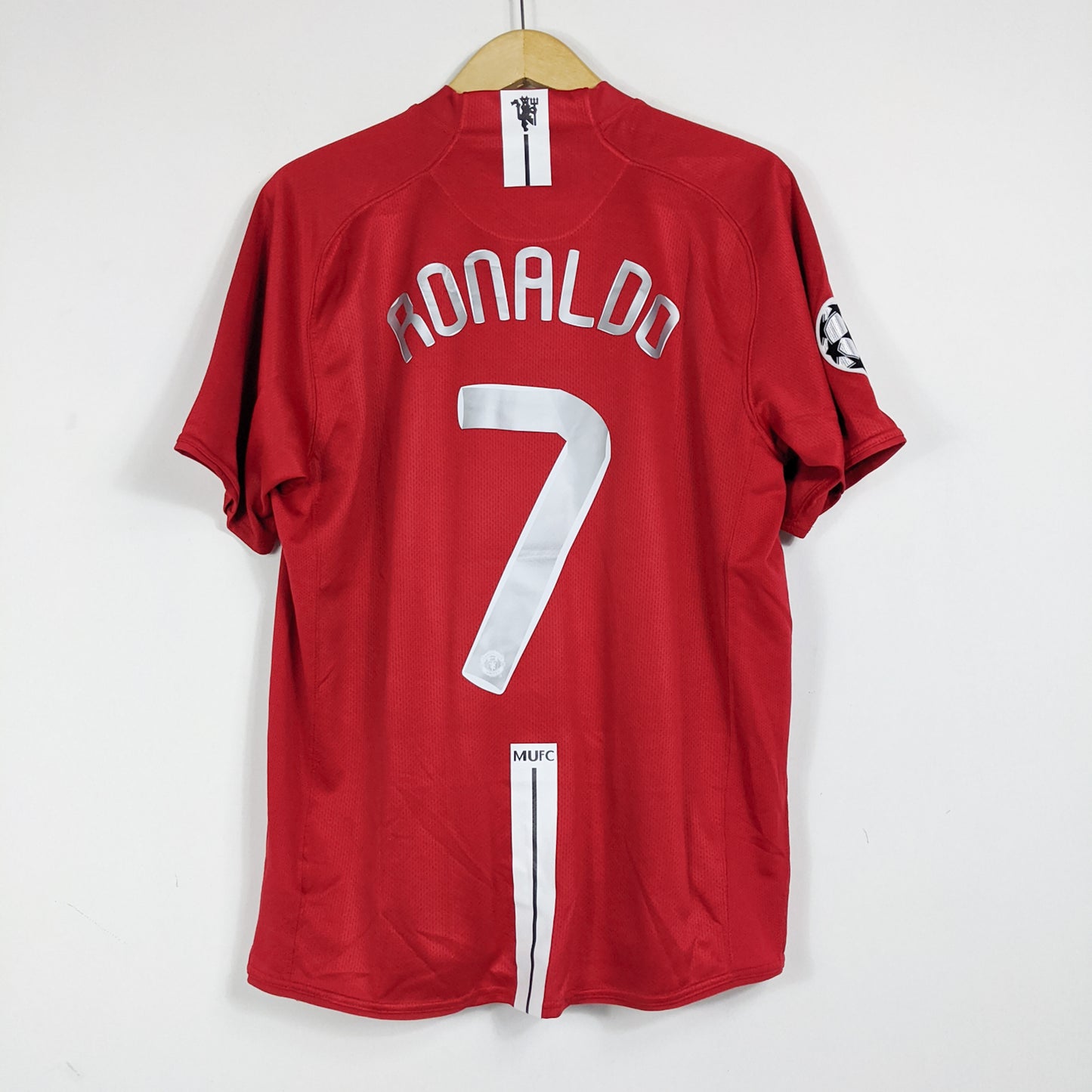 Authentic Manchester United 2007/08 Home - Cristiano Ronaldo #7 Size L (Mdt) (Ucl)