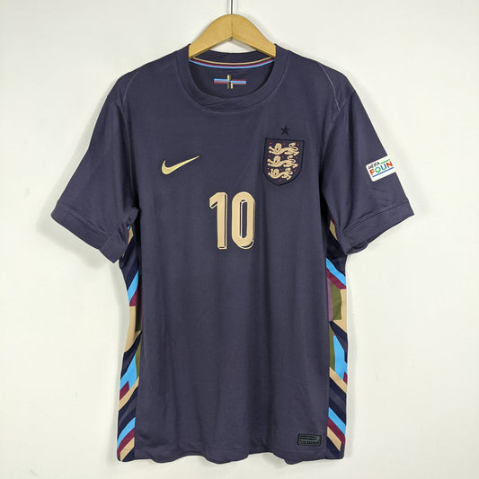 Authentic England 2024/25 Away - Jude Bellingham #10 Size L