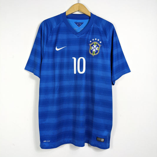 Authentic Brazil 2014 Away - Neymar #10 Size XL