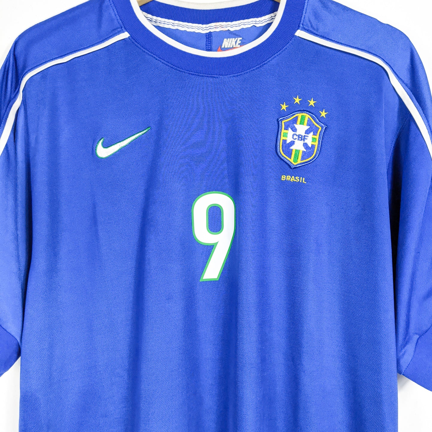 Authentic Brazil 1998 Away - Ronaldo Nazario #9 Size L