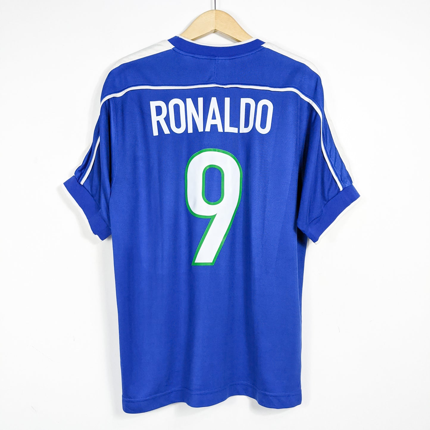 Authentic Brazil 1998 Away - Ronaldo Nazario #9 Size L