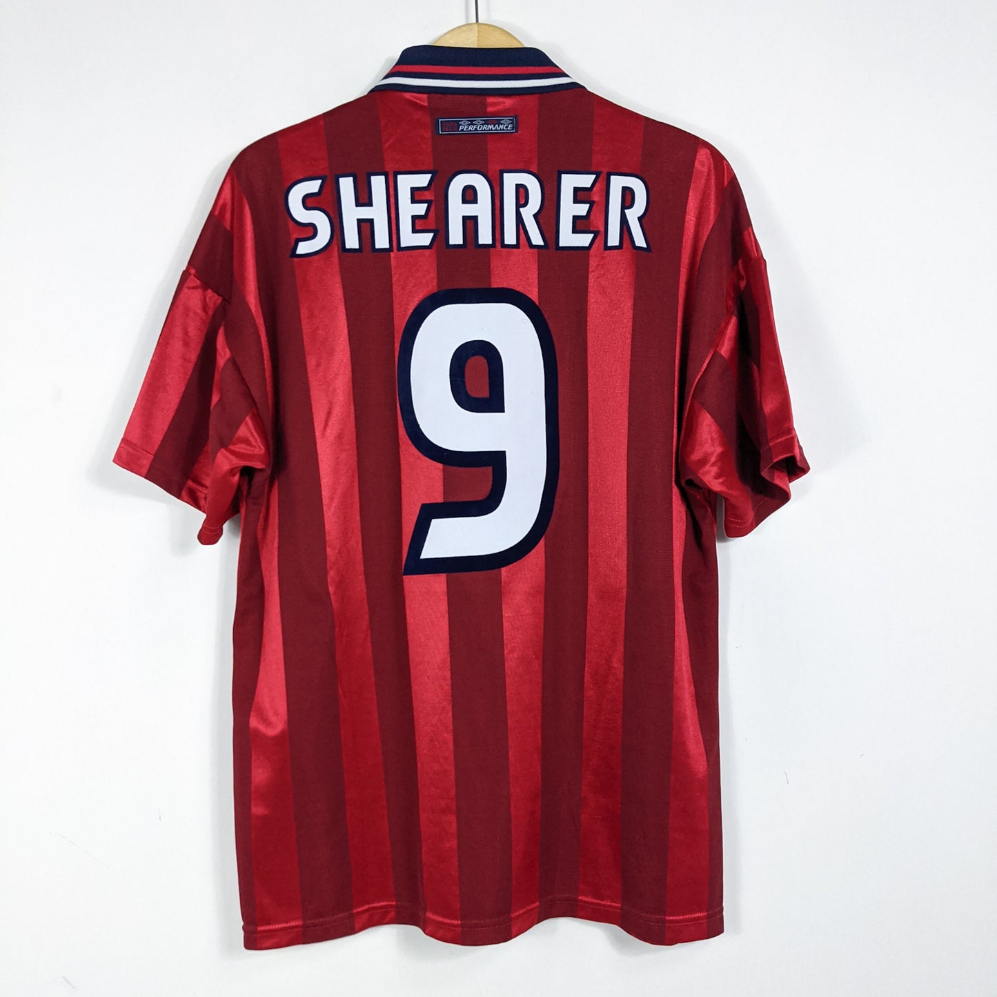 Authentic England 1998 Away - Alan Shearer #9 Size L