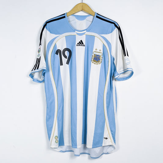 Authentic Argentina 2006 Home - Lionel Messi #19 Size L