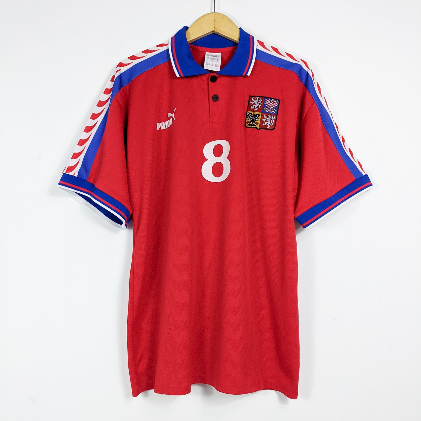 Authentic Czech Republic 1996 Home - Poborsky #8 Size L