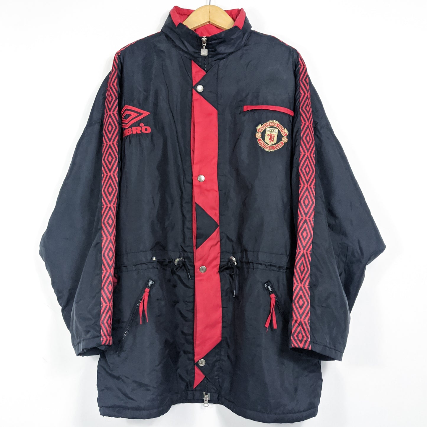 Authentic Manchester United 1992/93 Warm Coat Jacket - Size L