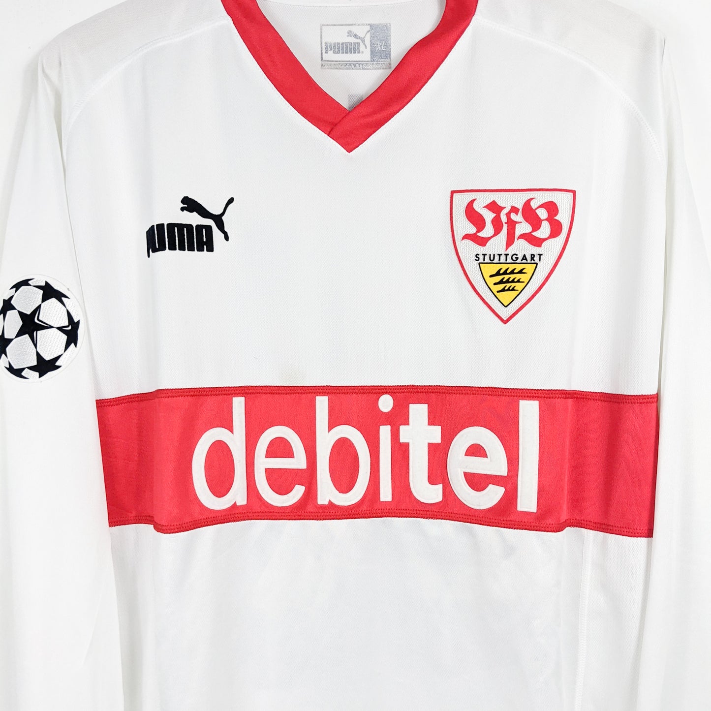 Authentic VFB Stuttgart 2003/04 Home - Philip Lahm #21 Size XL (Long Sleeve)