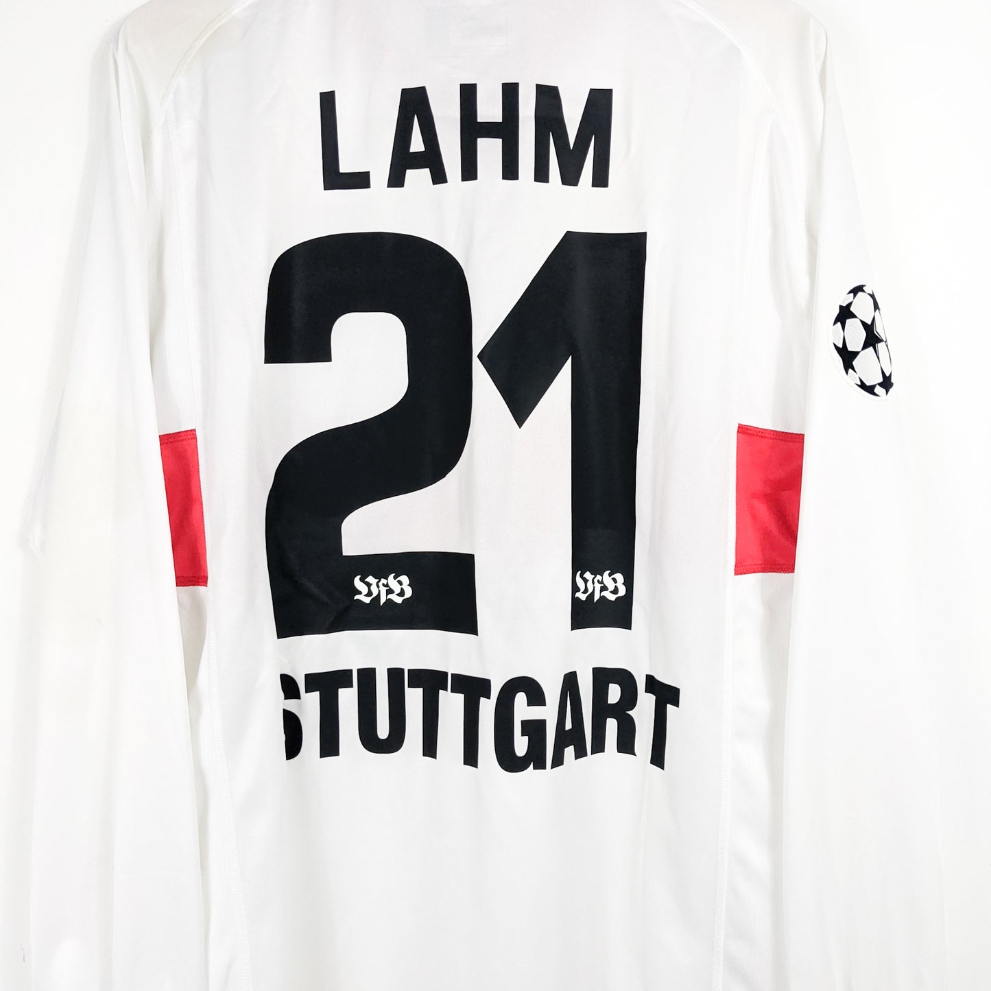 Authentic VFB Stuttgart 2003/04 Home - Philip Lahm #21 Size XL (Long Sleeve)