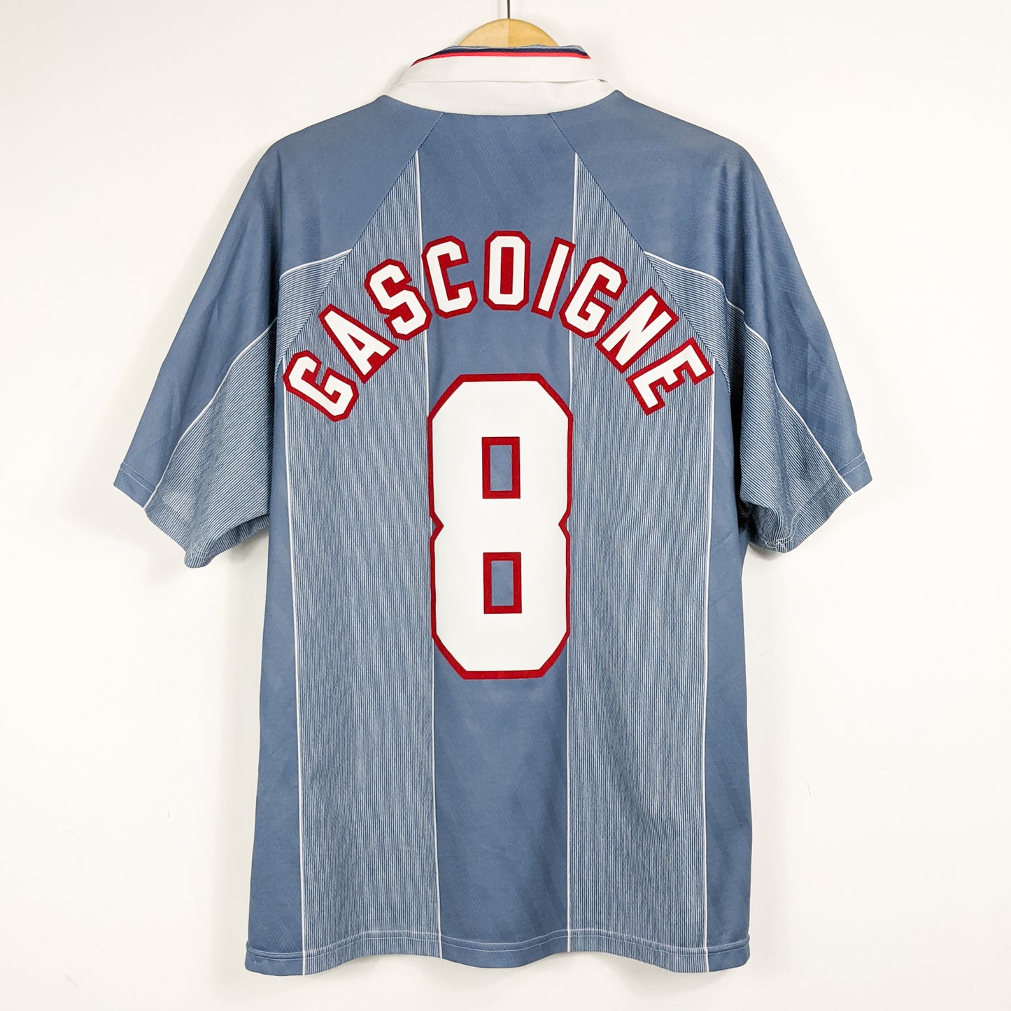 Authentic England 1996 Away - Paul Gascoigne #8 Size XL