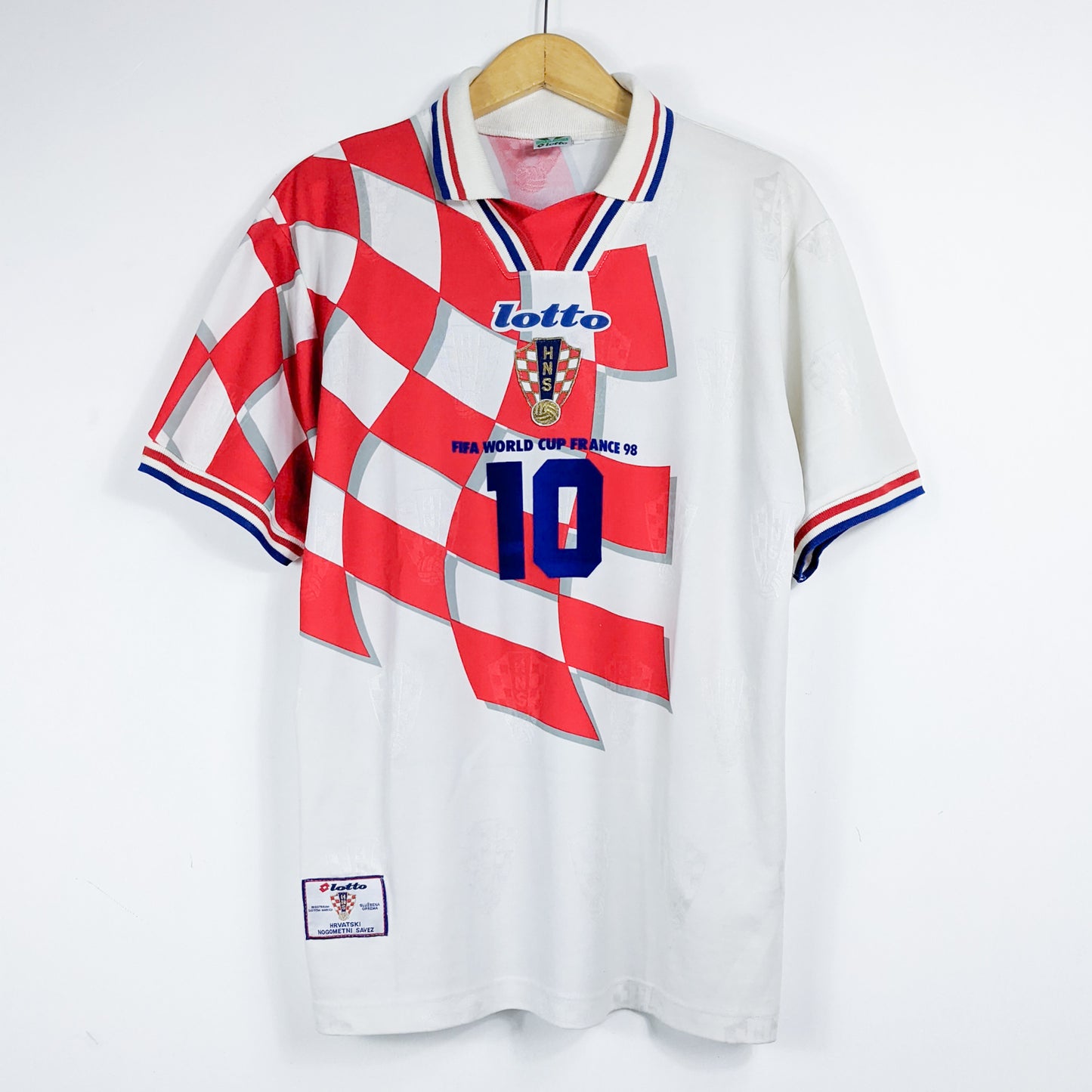 Authentic Croatia 1998 Home - Zvonimir Boban #10 Size M