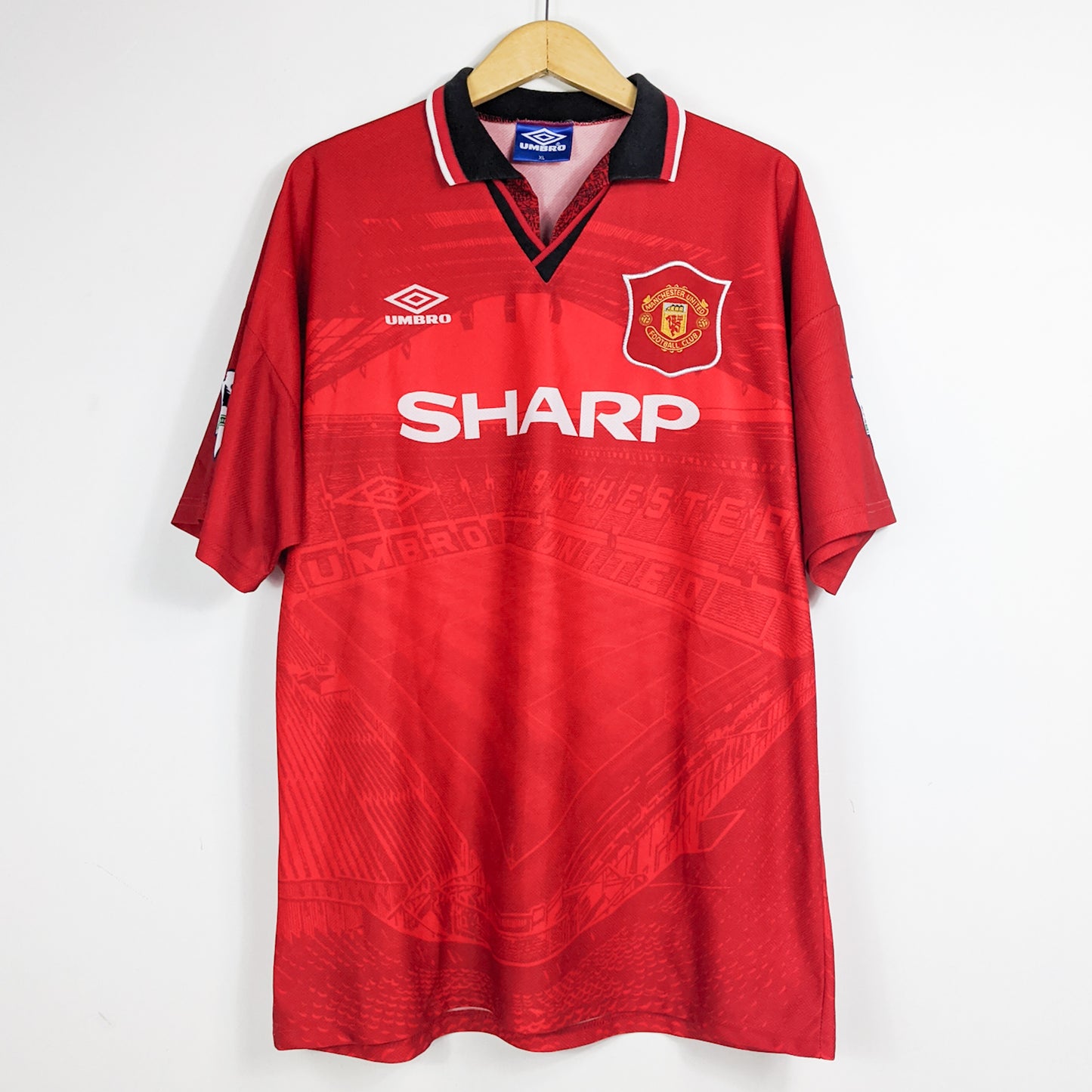 Authentic Manchester United 1995/96 Home - David Beckham #24 Size XL